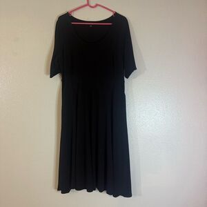 Torrid Black Midi Dress with pockets 2